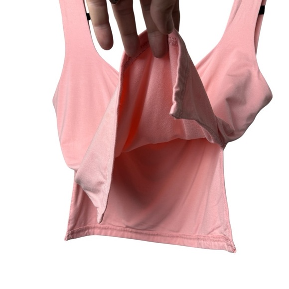 Y2K Pink Crop Tank Top Women's Sleeveless Modal Spandex Beach Summer Classic - Picture 2 of 7